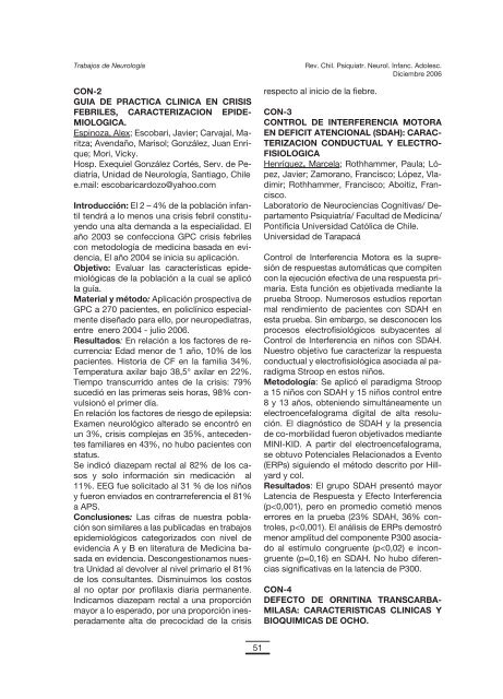 SUPLEMENTO REVISTA CHILENA DE PSIQUIATRIA Y ...