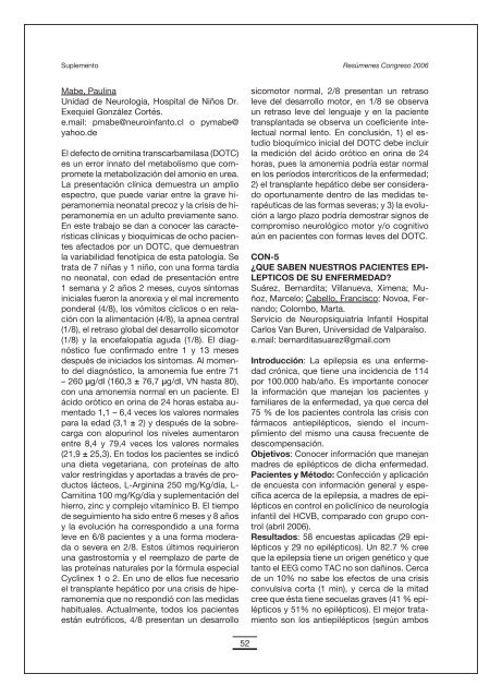 SUPLEMENTO REVISTA CHILENA DE PSIQUIATRIA Y ...