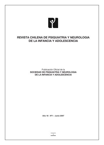 revista chilena de psiquiatria y neurologia de la infancia y ...