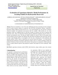 Evaluation of Capacitance-Resistive Model Performance ... - Gjset.org