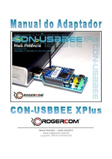 Manual do adaptador CON-USBBEE XPlus - Rogercom