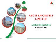 AEGIS LOGISTICS LIMITED - Alpha Ideas