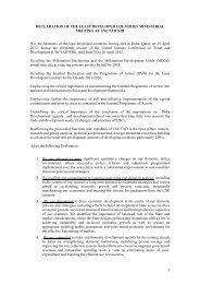 draft declaration of the least developed countries - unctad xiii