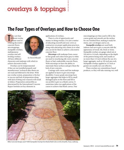 The Four Types of Overlays and How to Choose ... - Butterfield Color