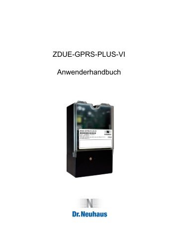 ZDUE-GPRS-PLUS-VI Anwenderhandbuch - Dr. Neuhaus ...