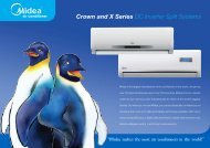 Crown and X Series DC Inverter Split Systems - Mideaair.com.au