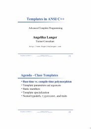 Templates in ANSI C++ - Angelika Langer