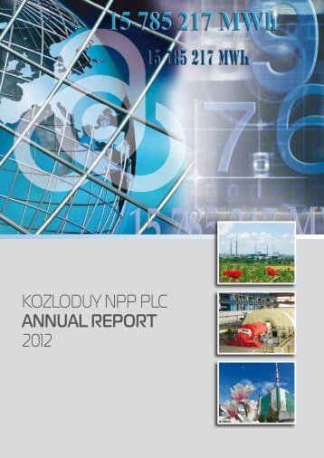 KOZLODUY NPP PLC ANNUAL REPORT 2012