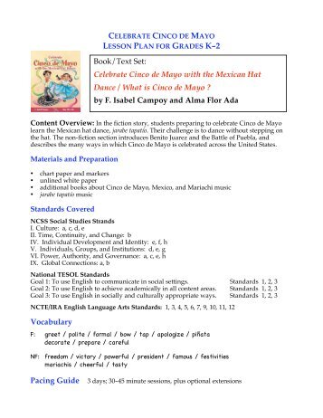 celebrate cinco de mayo lesson plan for grades k–2 - Perma-Bound