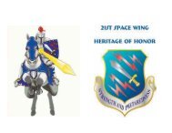 DR. DAVID L. BULLOCK 21st Space Wing/History Office 775 Loring ...