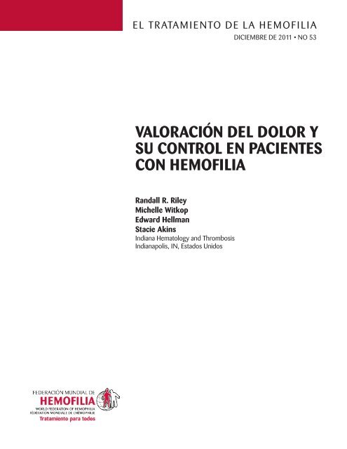 valoraciÃ³n del dolor y su control en pacientes con hemofilia