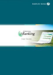 User Guide - Baiduri Bank