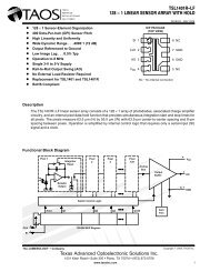 TSL1401RâLF 128 Ã 1 LINEAR SENSOR ARRAY WITH HOLD ...