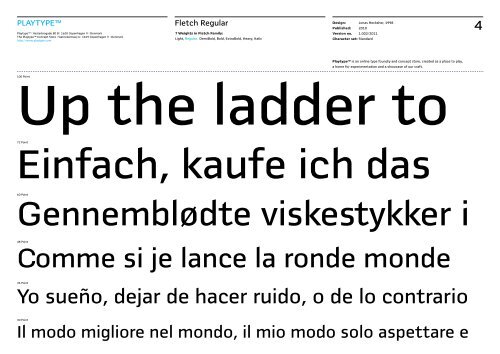 See full character set in type specimen:Fletch_Playtype.pdf