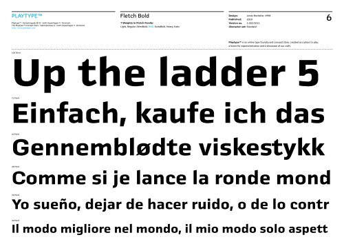 See full character set in type specimen:Fletch_Playtype.pdf