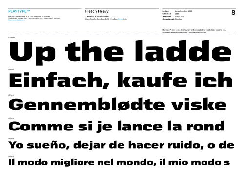 See full character set in type specimen:Fletch_Playtype.pdf
