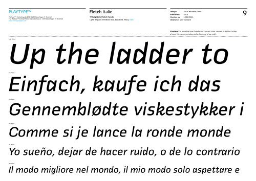 See full character set in type specimen:Fletch_Playtype.pdf