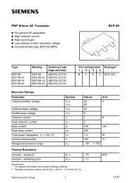 PNP Silicon AF Transistor BCP 69 - Datasheet Catalog