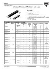 GWS Vitreous Wirewound Resistors with Lugs - Oppermann