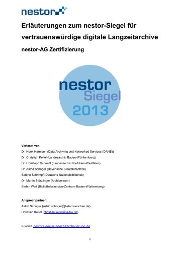 ErlÃ¤uterungen zum nestor-Siegel fÃ¼r vertrauenswÃ¼rdige digitale ...