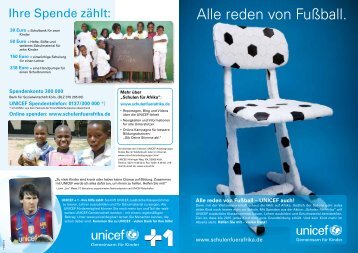 Faltblatt "Alle reden von FuÃball" (PDF) - Schulen fÃ¼r Afrika