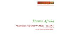 Aktionsschwerpunkt W.. - Mama Afrika