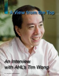 An Interview with AHL's Tim Wong A View from the Top - Man ...