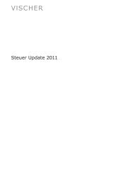 Steuer Update 2011 - Vischer