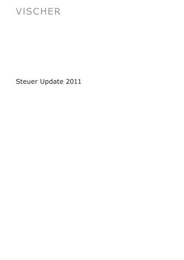 Steuer Update 2011 - Vischer