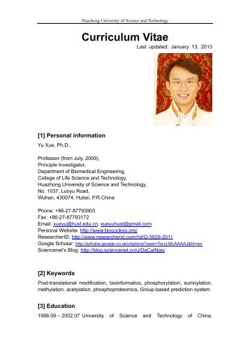 Personal CV