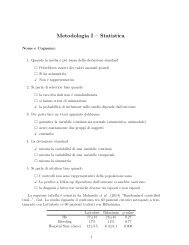 Metodologia I - Statistica
