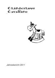 Jahresbericht 2011 - Chinderhuus Cavallino