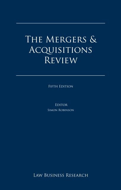 The Mergers & Acquisitions Review - UAE - KBH Kaanuun Ltd