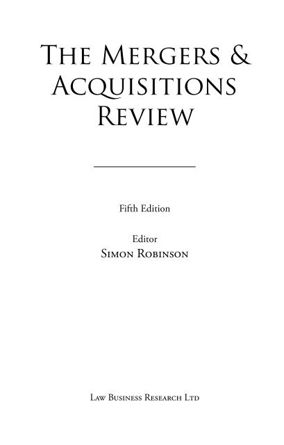 The Mergers & Acquisitions Review - Bahrain - KBH Kaanuun Ltd