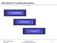 Betriebliche Funktionsbereiche - guedemann