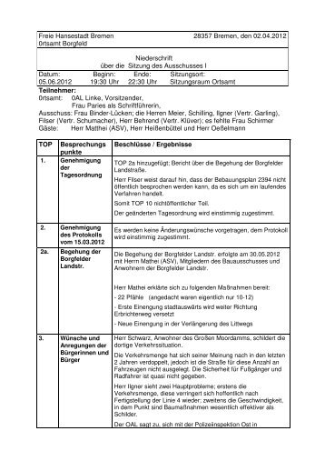 Protokoll 05 06 12.pdf - Ortsamt Borgfeld