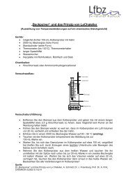 âBackpulverâ und das Prinzip von LeChatelier - Didaktik der Chemie