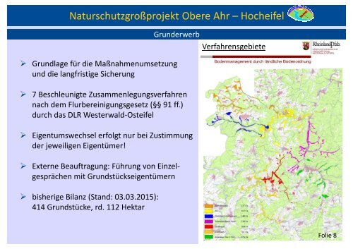 Sachstandbericht Naturschutzgroßprojekt Obere Ahr – Hocheifel