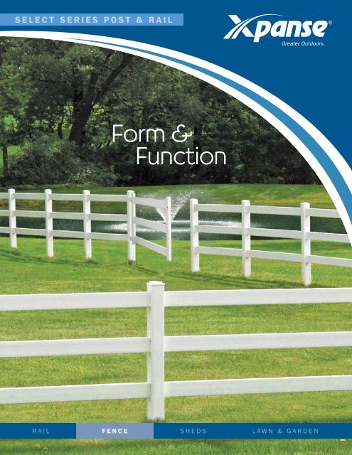 Vinyl Fence Select Series Post Rail Sell Sheet Xpanse