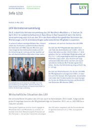 Info 1/12 - LKV Nordrhein-Westfalen eV