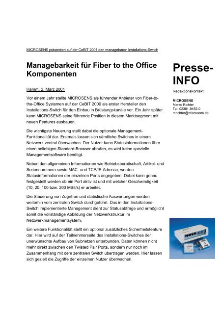 Pressetext in PDF Format
