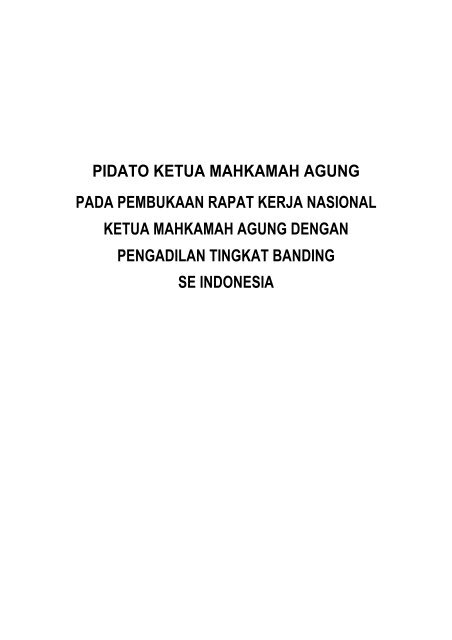 6. PIDATO KETUA MAHKAMAH AGUNG - PT Bandung