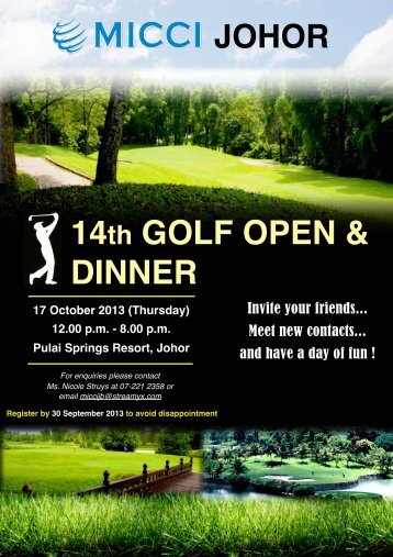 14th GOLF OPEN & DINNER - Malaysian International Chamber of ...