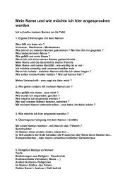 Kennenlernen partnerinterviews