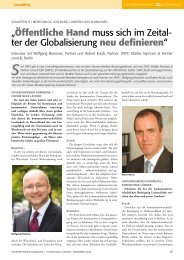 Interview mit Wolfgang Branoner und Robert Krock, Forum ... - SNPC