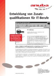 Projektmanagement am Beispiel eines Internetauftrittes für ... - Anuba