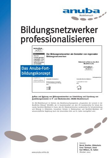 Bildungsnetzwerker professionalisieren - Anuba