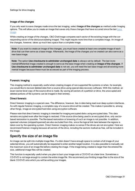 O&O DiskImage 7 User's Guide - O&O Software