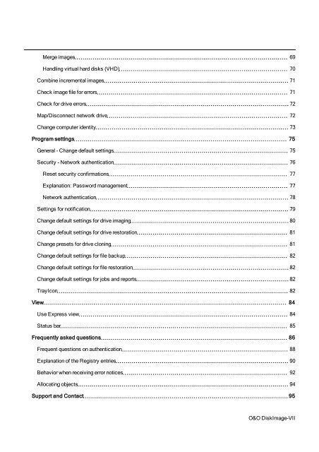 O&O DiskImage 7 User's Guide - O&O Software