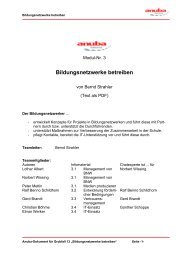 Bildungsnetzwerke betreiben - Anuba